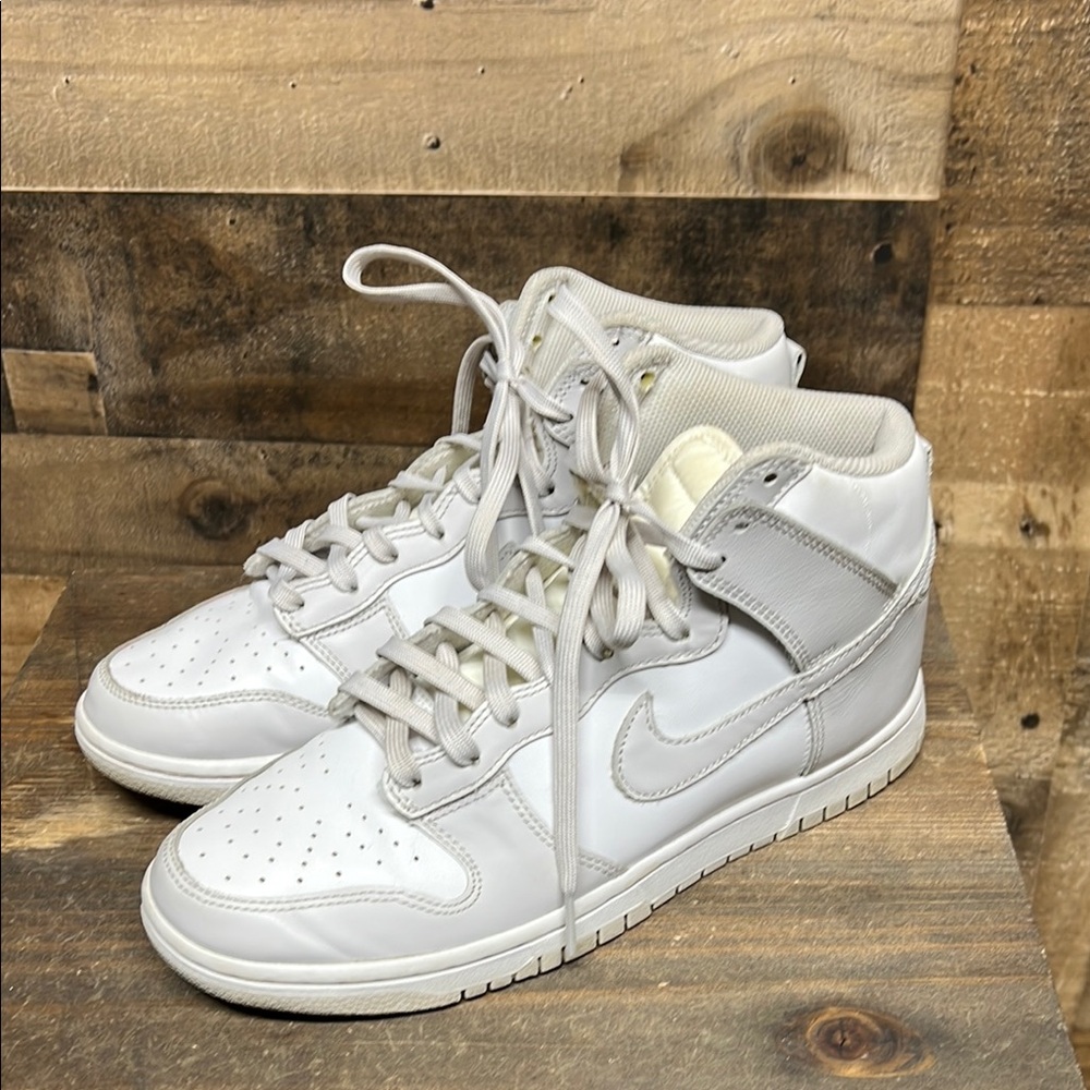 Nike Dunk High Retro‎ White Vast Grey Men's Size 8.5
